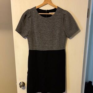 LOFT Gray and Black Women's Dress
